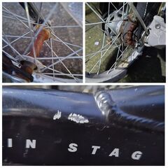 中古自転車 3段変速 16インチ 折り畳み 軽整備済み 防犯登録対応 町田市 相模原市 MM467の画像