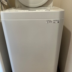 洗濯機、SHARP製、5.5kg