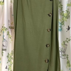 ロングスカート(オリーブグリーン)