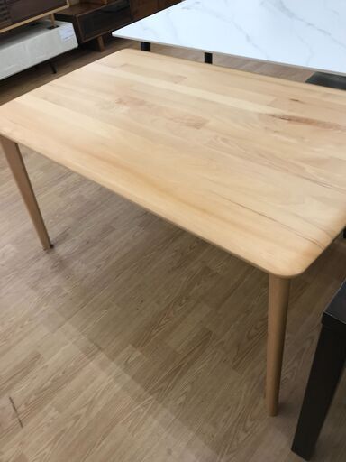 ★ジモティ割あり★ ニトリ ダイニングテーブル　DT　Nコレクション　T-01 135 ナチュラル H70×W135×D80 クリーニング済み KJ6560
