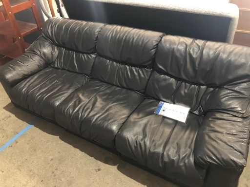 レザーソファ　3人掛け