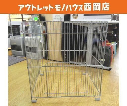 ストーブガード 4方式 幅64×高さ71㎝ ファンヒーターガード ストーブ柵 赤ちゃんガード 西岡店
