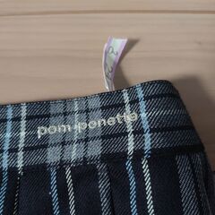 【お取引完了】★再値下げ★【美品・中古】pom ponette junior(ポンポネット ジュニア)スカート　サイズＬ(160)　※クリーニング済みの画像