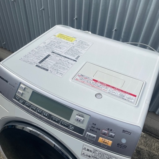 NA-VX7100L Panasonic ドラム式洗濯機 中古品 2012年製 選択容量9kg 
