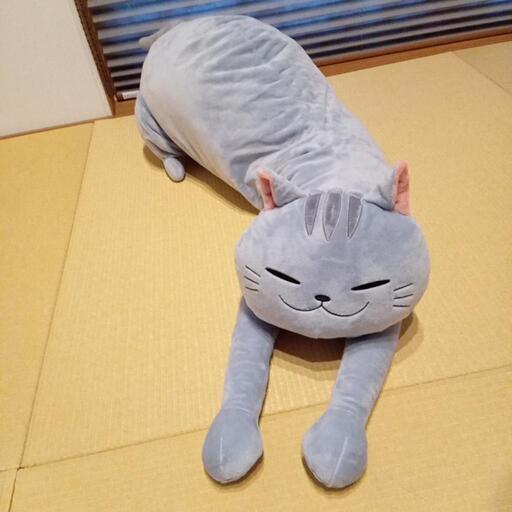 【タグ付き】わくでか ぬいぐるみ のびにょーん シリーズ　猫