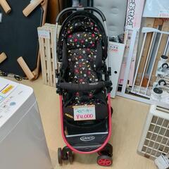 GRACO☆ベビーカー☆ブラック＆ミッキーマウス柄、収納可、移動、子供用品【こちらは店舗です。浜村鹿野温泉ICから3分 買取本舗 宮本リサイクル 営業時間9～19時 定休日水曜のみ←連絡できませんm(_ _)mの画像