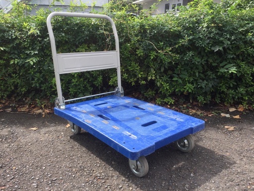 コーナン　台車　300kg　樹脂製　静音　LIFELEX　折り畳み　ブルー