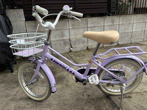子供用自転車16インチ（パープル）