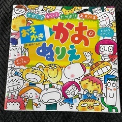 お絵かき　かおぬりえ
