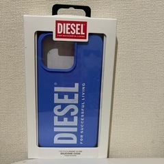 ディーゼルiPhone13Proラバーケース(ブルー)