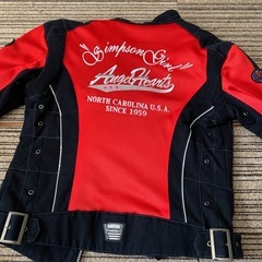 値下げしました SIMPSONAngelHeartsレディース バイクジャケットMの画像