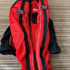 値下げしました SIMPSONAngelHeartsレディース バイクジャケットMの画像