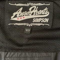 値下げしました SIMPSONAngelHeartsレディース バイクジャケットMの画像