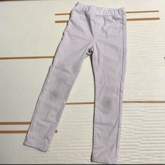 ユニクロ　ベージュ　ストレッチパンツ　120cm