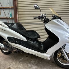マジェスティ250 SG03J 社外カチアゲマフラー中古出品5連3連