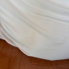 【無料】無印良品　体にフィットするビーズクッション(カバー付き)の画像
