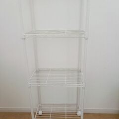 スチールラック（ホワイト）美品！