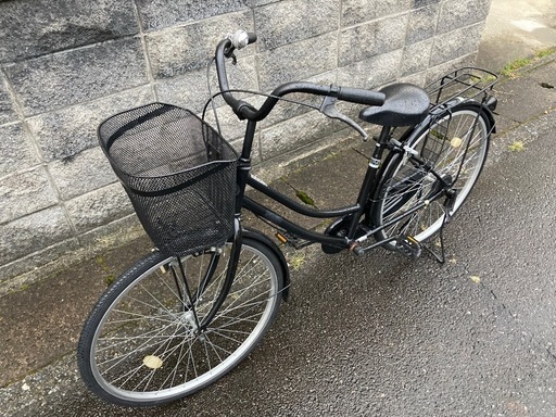 【26インチ自転車】変速なし　前後タイヤ、前かご新品❗️若林自転車　浜大津店　SALE中❗️ 26インチ自転車】美品❗️変速なし 前後タイヤ、前カゴ、鍵新品