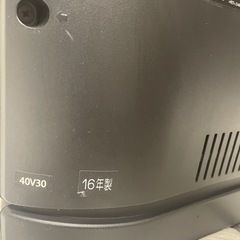 TOSHIBA 40V TVの画像