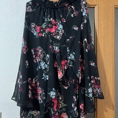 JEANASIS アシンメトリー花柄スカート