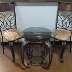 希少 アンティーク テーブル 椅子 セット 猫脚