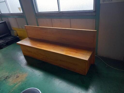 値下げしました！高級木製ベンチ、物置、飾り棚などに