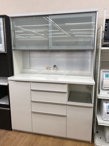 ★ジモティ割あり★ パモウナ レンジボード ホワイト H203×W140×D50 クリーニング済み KJ6574