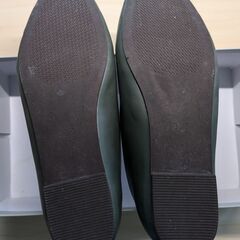 heal me レディースソフトバレエシューズ (Vカット) オリーブパンプス(22.0cm)の画像