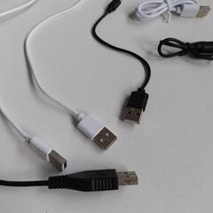 無料｢スマホ充電｣等,USBマイクロBケーブル未使用を含む6本セットの画像