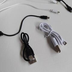 無料｢スマホ充電｣等,USBマイクロBケーブル未使用を含む6本セットの画像