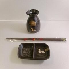 新品未使用 うさぎ柄 陶器セット ブラウン の画像