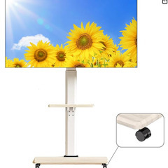 TCL 32V型 テレビ Google TV フルハイビジョン／キャスター付きTVスタントセットの画像