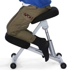 バランスチェア 椅子 姿勢 ブラック 背筋を伸ばすの画像