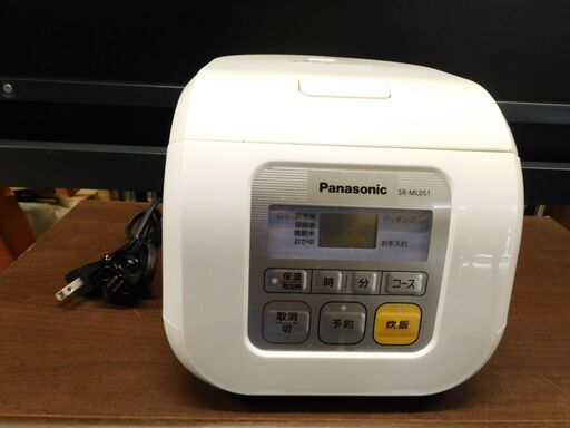 Panasonic パナソニック  3合炊き 炊飯ジャー 炊飯器 SR-ML051