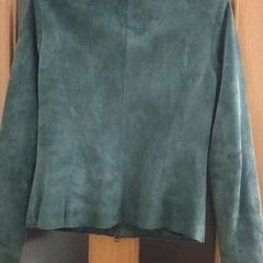 皮ジャケット (豚皮・緑系)の画像