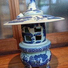 灯篭 陶器 割れあり