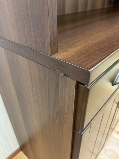 大人気商品!! キッチンボード入荷しました!! オシャレなカントリー調家具!! ニトリ ミランダ2 120DBR ブラウン系  家具 