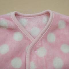 80cm-90cm】子供 ベビー服 スリーパー 女の子 パジャマ ピンク ベストの画像