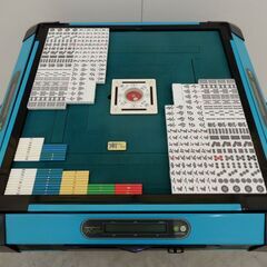 【ヤ取終了1/15】≪C265ジ≫MJ JAPAN 全自動麻雀卓 AM-1106型 雀豪 レディオシステム 点数表示枠 麻雀牌/点棒 ボードゲーム ジャンク/現状品 61018-01の画像