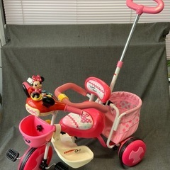 Disney アイデス NEW おしゃべりカーゴトライク 三輪車 ミニー