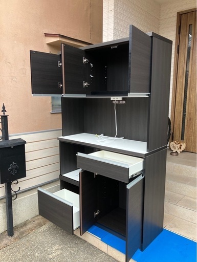 中古 土井インテリア　食器棚