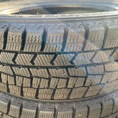 ★ バリ山！ ダンロップ ウィンターマックス WM02 155/65R14 2021年製 14インチ スタッドレスタイヤ 4本セット T-1154 リサイクルショップ札幌 買取本舗 の画像