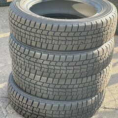 ★ バリ山！ ダンロップ ウィンターマックス WM02 155/65R14 2021年製 14インチ スタッドレスタイヤ 4本セット T-1154 リサイクルショップ札幌 買取本舗 の画像