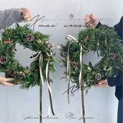 ランチ付き　X’mas wreath Work shop クリス...