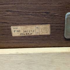 【木製シングルベッド】フランスベッド・日本ベッド製造株式会社製　引き出し×2箇所付きの画像