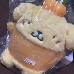 ポムポムプリン BIG フルーツポンチ柄おすわりドール