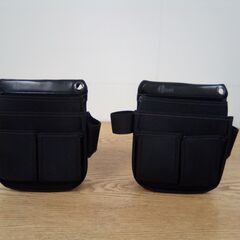 未使用品 侍BLACK 侍ブラック 腰袋 2個セット 釘袋 工具...