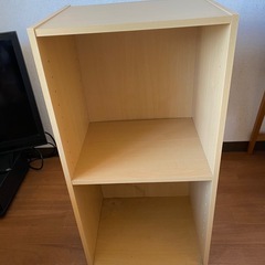 2段カラーボックス