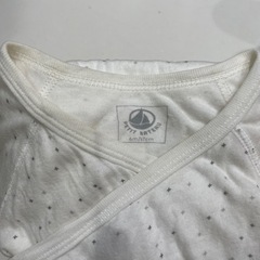 プチバトー　オーガニックコットン　肌着　6M の画像