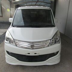 スズキ H23年式 ソリオ Ｘ 保証１年　車検２年付 ３５万円 1200CC パールホワイト メモリーナビ　ＴＶ　スマートキー　プッシュスタートの画像